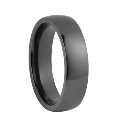 China CLASSIC Simple Black Zirconium Ring For Men for sale