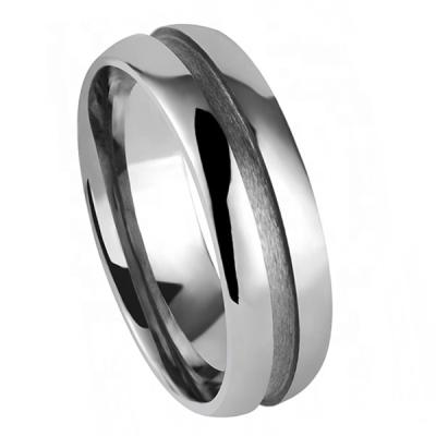 China CLASSIC Men's Tungsten Ring Blanks For Inlay for sale