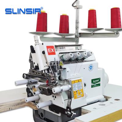 China Cylindrical Products Direct Drive 4 Thread EX Top Sewing With Bottom Feed Overlock Sewing Machine for sale