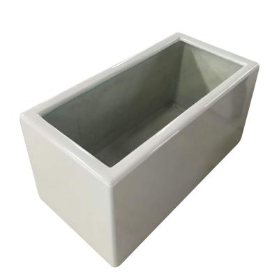 China Buitentuin FRP bloembok Rectangular Planter Voor Decoratie Te koop