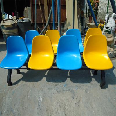 China 4 personenVibreglass Leisure Row Chair Outdoor Leisure Chair Te koop