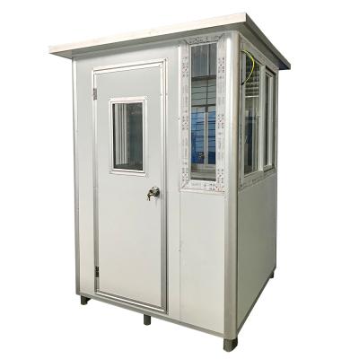 China Beveiliging Metal Shed Elegante Kiosk Draagbare Tijdelijke Beveiligingskiosk Te koop