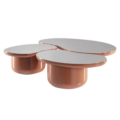 China Conjunto de mesa de café de lujo con forma de fibra de vidrio en venta