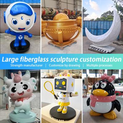 China Suporte de escultura de plástico FRP reforçado com fibra de vidro grande para personalizar à venda