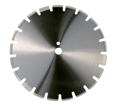 China Green Concrete 350 400 450 Asphalt And Laser Welded Diamond Blade For Asphalt Cutting With Protective Segments for sale