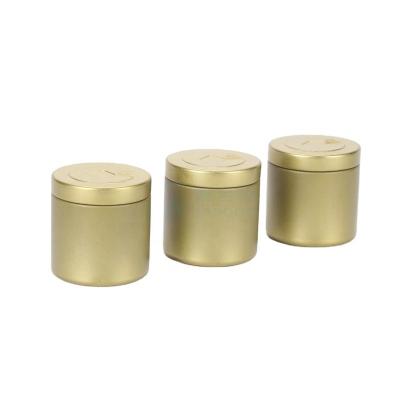 China Mini Tea Food Grade Recyclable Tin Can Round Metal Box Candy Chocolate Iron Box Condiment Packaging Tin Can Customization for sale