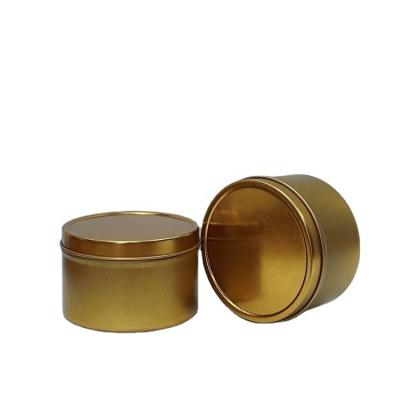 China Recyclable Round Candle Tin Can Store Direct Selling 8oz Capacity Metal Food Grade Tin Can Tea Coffee Bean Custom Candy Tin Box Packaging for sale