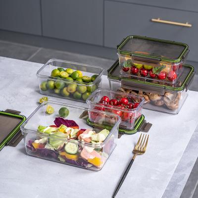 China Freshness Preservation Kitchen Storage Box Sealed Tank Eco Friendly Glass Food Container for sale