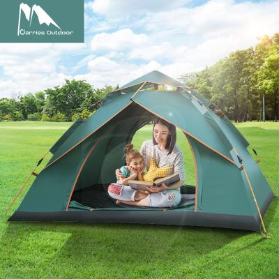 China Extended Type Waterproof Outdoor Family Tent 3D Design Automatic Breathable Camping Tent for sale