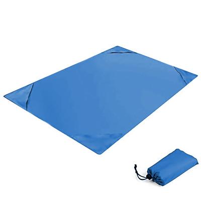 China Waterproof Polyester Relax Lightweight Compact Pocket Blanket Beach Picnic Outdoor Waterproof Blanket for sale