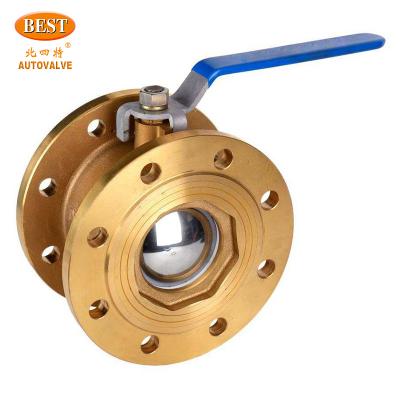 China General Factory Price Hot Sale Q40 Series One-piece Type Customization Brass Flanged Ball Valve for sale