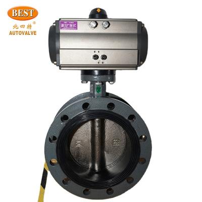 China General Open Closed Type Q810-C Carbon Steel Series Pneumatic Centerline Butterfly Valve for sale