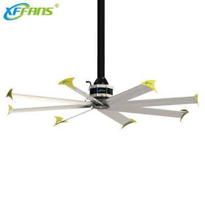 China Large Worshop 24feet Warehouse Large Industrial Air Ventilation Large Hvls Ceiling Fan for sale