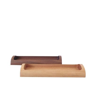 China Diyue Household Items DIY213305 Logo Black Walnut Wood Name Desktop Stationery Storage Box Beech Pen Holder Custom Made Simple And Practical Wooden for sale