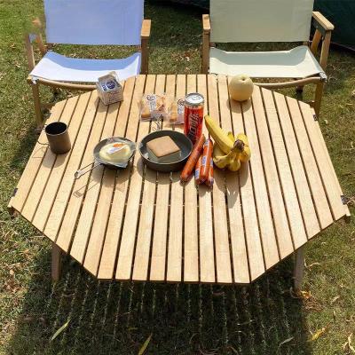 China DIY219284 DIY219284 DIY219284 DIY219284 Picnic Beech Wood Portable Table Nordic Outdoor Wooden Desk Pine BBQ Garden Furniture for sale