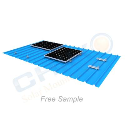 China Commercial Adjustable PV Rack For Trimdeck Tin Rooftop Against Solar Rooftop Rack Solution Tilt-Kit 15-30 Degree for sale