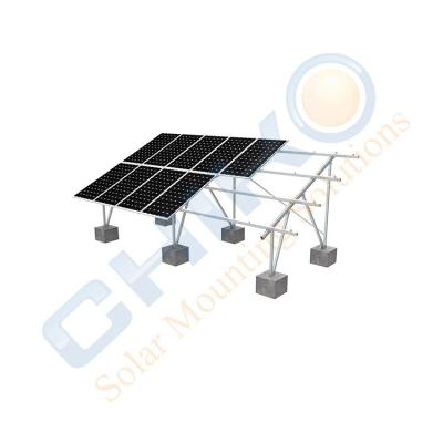 China Industrial Single Ground Solar PV Pole Rack Customized Solution for sale