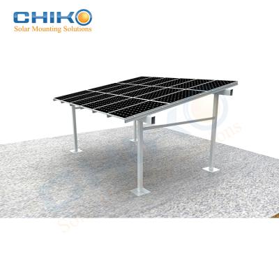 China Home Anodized Aluminum Car Parking/Solar PV Mounting Bracket parking lot support with 60m/s wind load for sale