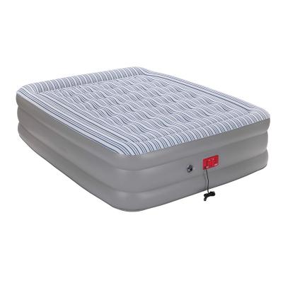 China Foldable Full Size Air Mattress With Built In Pump Easy To Inflate Inflatable Mattress Strong Support Double High Air Mattress for sale