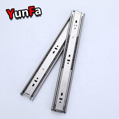 China Jieyang yunfa stainless steel bayonet correderas telescopicas ss201 silent drawer slide rail for sale