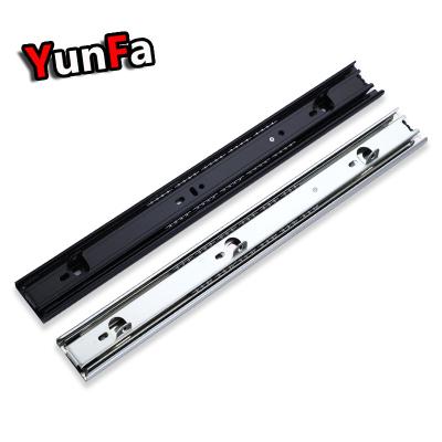 China 45mm Full Silent Extension Ball Bearing Drawer Bayonet Slide With Bayonet Mounting Tabs For Wire Basket With Hooks for sale