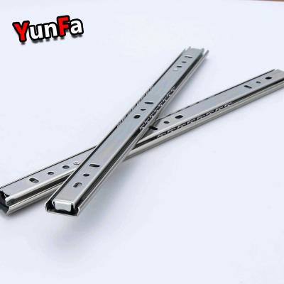 China 27mm Silent Soft 2 Fold Keyboard Drawer Slide Hardware Drawer Slide Guide Hidden Customized Telescopic Channels for sale