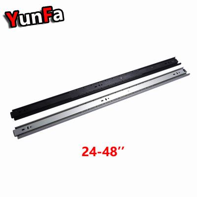 China 1m Silent 3 Fold Drawer Slide Guide Wardrobe Shoes Heavy Duty Extra Long Closet Drawer Slide Rail Length Size 40 Inch 1000mm for sale