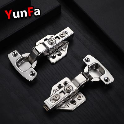 China Modern Soft Closing Damping 3D Door Hinge Hydraulic Adjustable Clip On Self Discharge Stainless Steel Cabinet Hinge for sale