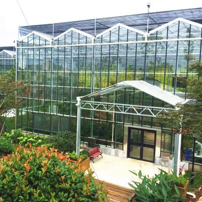 China 2019 New Glass Model Multi Span Modular Hydroponics Greenhouse for sale