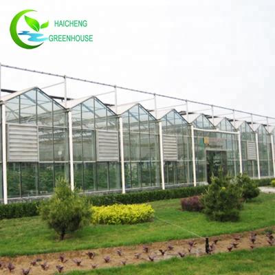 China Glass prefab clear fiberglass aeroponic panels greenhouse anchor kit for sale