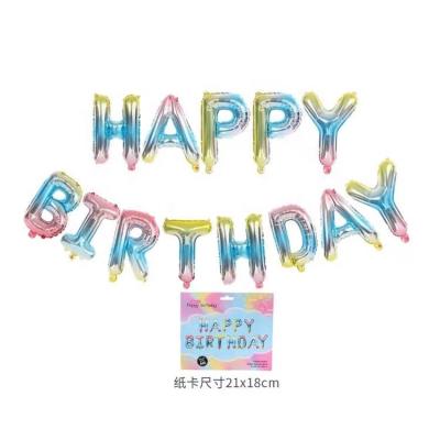 China INS Happy Birthday 41 Inch Letter Foil Mylar Balloon For Happy Party Foil Letters Globos for sale