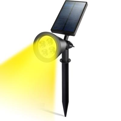 China 4LED Floodlights Outdoor Solar Outdoor Waterproof Tree Lights Lawn Spotlights for sale