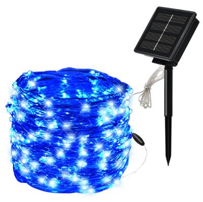 China Outdoor Hot Sale Decoration Solar Outdoor Waterproof String Lights Garden Decoration Lamp Indoor Wedding Holiday Bar Wall String Lights Warm White for sale