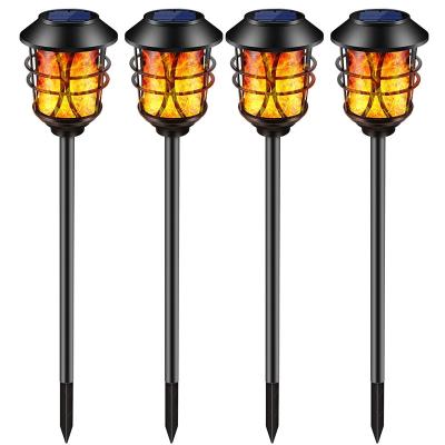 China Outdoor Solar Waterproof LANDSCAPE Street Lights Simulation Candle Flame Light LED Garden Lights for sale