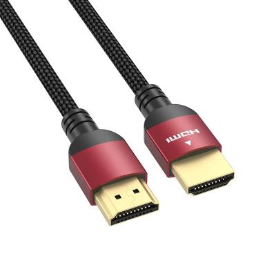 China Car jce certified 8K@60Hz Ultra High Speed ​​Braided HDMI Cable Support eARC High Quality HDR 3D 2.1v 8K HDMI Cable for sale