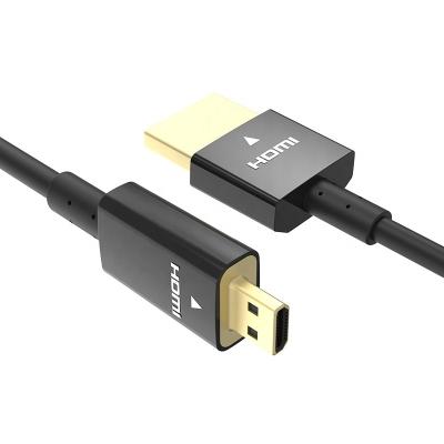 China Car jce Micro HDMI to HDMI Type A to Type D Support 3D 4K 60HZ HDMI Video Ultra Thin Flat Cable for sale