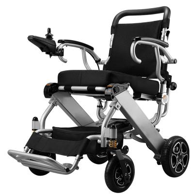 China Electric Power Four Wheel Electric Wheelchair Aluminum Alloy Factory Elderly Supply Aluminum Electric Wheelchair for sale