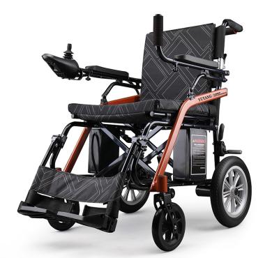 China Ultralight Foldable Comfortable And Foldable Lithium Battery Electric Wheelchair for sale