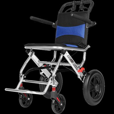 China 2020 Hot Sale Folding Lightweight Manual Wheelchair Travel Wheelchair For Handicapped for sale