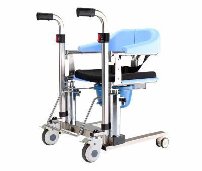 China Hot Sale Cheap Price Stainless Steel Multifunctional Transfer Chair Transfer Lift Patient Chair With Dresser for sale