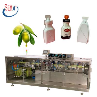 China Automatic Plastic Products Olive Oil Oral Liquid Perfume Bottle Sealing And Filling Machine for sale