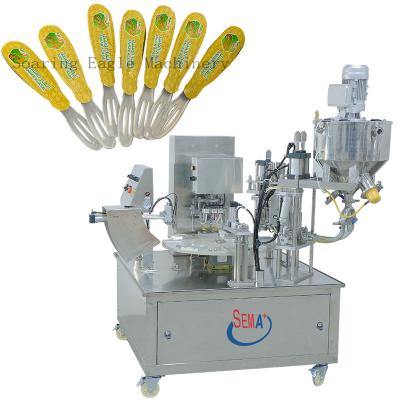 China Spoon Type Honey Packaging Machine Food Factory Price Honey Filling Machine 2 Nozzles for sale