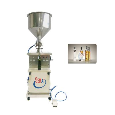 China Small pneumatic bottle semi-automatic lotion food and oil liquid filling machine filler for sale