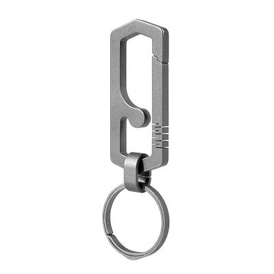 China Titanium TC4 Titanium EDC Tool Key Chain Buckle Car Key Ring Holders Titanium Custom Writing Super Light Weight Key Chain Cnc Key Chain for sale