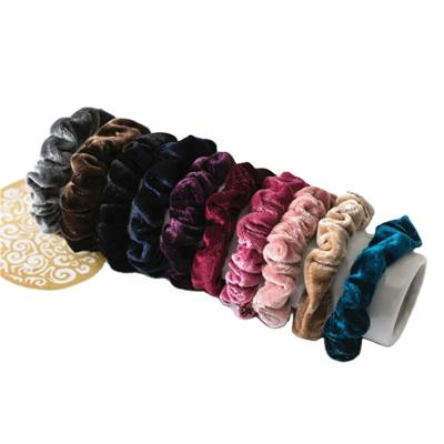 China Wholesale Cute Girls Cute Glitter Velvet vsco 40 Packs Silk Scrunchies Holders for sale