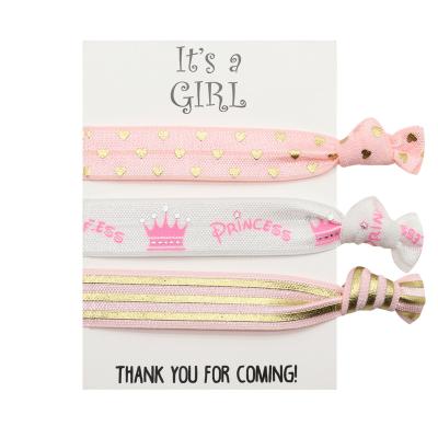 China Elastic Baby Boy Hair Ties Baby Girl Hair Decoration Baby Shower for sale