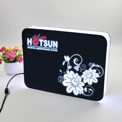 China Acrylic With LED Lights Customized Acrylic Wall Mounted Advertising LED Light Box for sale