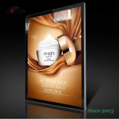 China Modern Wall Mounted Crystal Light Box Magnetic LED Light Box With Aluminum Frame for sale