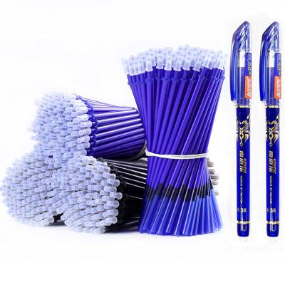 China 53Pcs/lot Normal 0.38mm Pen Refill Rod Washable Erasable For Handle Blue/Black Gel Pen School Office Writing Supplies Ink Stationery for sale