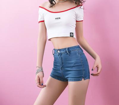 China Sustainable Women's Jeans Shorts Summer Ladies Stretch Denim Hot Skinny Sexy Pants for sale